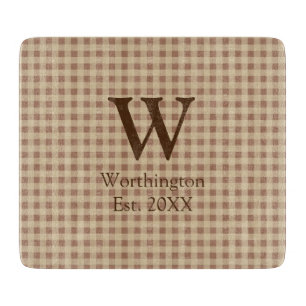 Monogram Beige Rost Buffalo Rutig Landstil