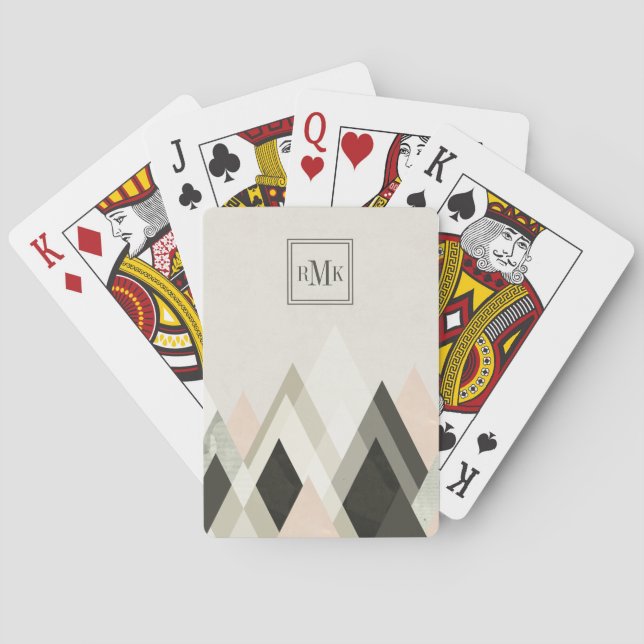 Monogram| Bergsområden utanför bergsområden III Casinokort (Baksidan)