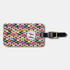 Monogram Billiard Bassäng Boll Design Bagagebricka