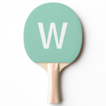 Monogram blå& vit Personlig Ping Pong Boll