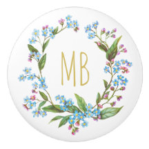 Monogram Blåa blommor, vätska utan andedräkt