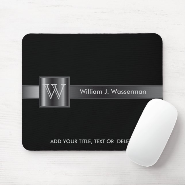 Monogram Black and Steel Musmatta (Med mus)