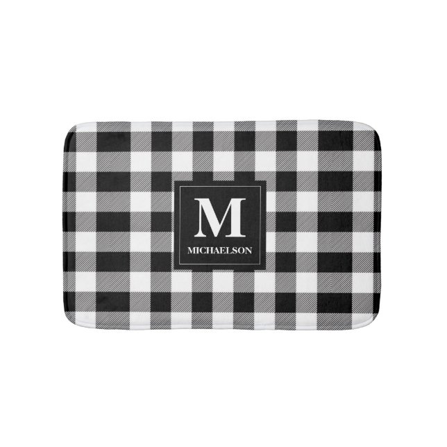 Monogram Black and White Buffalo Play Badrumsmatta (Framsidan)