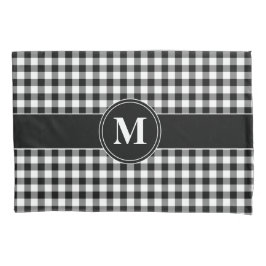 Monogram Black and White Gingham