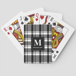 Monogram Black and White Play Casinokort