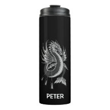 Monogram Black and White Vatten Dragon