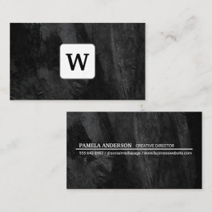Monogram Black Conreta Struktur Visitkort