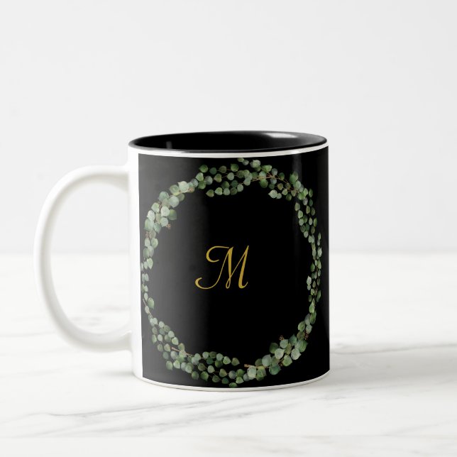 MONOGRAM BLACK GULD EUCALYPTUS 2 COFFEE MUGG (Vänster)