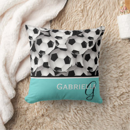 Monogram Black Ocer Ball Mönster Kudde