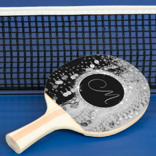 Monogram Black och Silver Gypsy Scarf Pingisracket