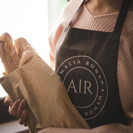 Monogram Black Personlig Apron