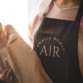 Monogram Black Personlig Apron