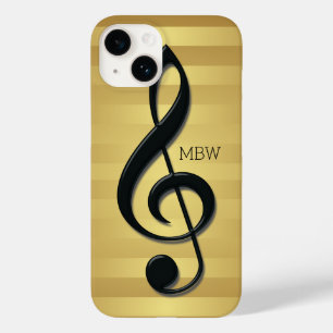 Monogram Black Treble Clef på Rand