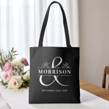 Monogram Black White Bröllop