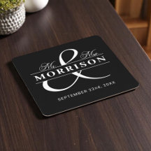 Monogram Black White Bröllop