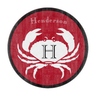 Monogram Black White Crab Nautisk skärande Boa