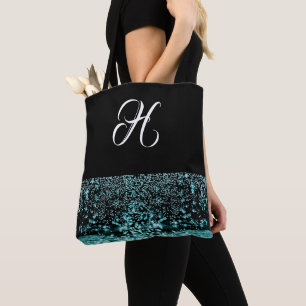 Monogram Black White Elegant Vatten Bubble Tygkasse