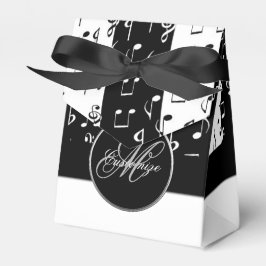 Monogram Black & White Musical Rand Tält Box Presentaskar