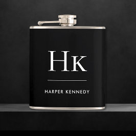 Monogram Black White Personlig Fickplunta