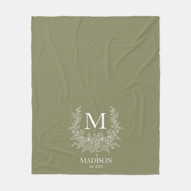 Monogram Blanket Fleecefilt (Framsidan)