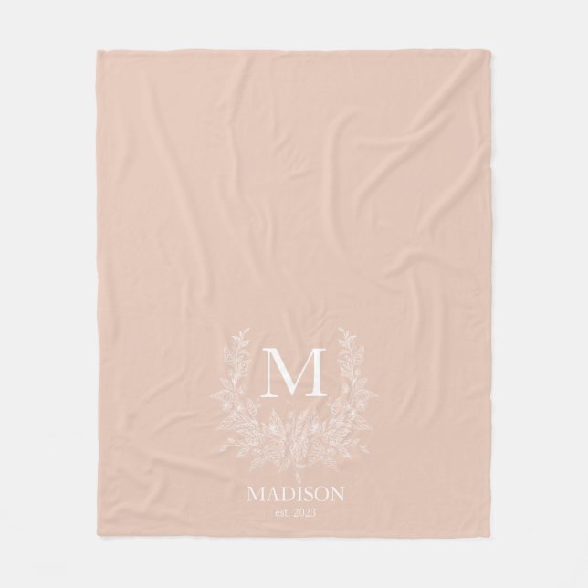 Monogram Blanket Fleecefilt (Framsidan)