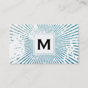 Monogram Blåstöt Visitkort