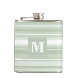 Monogram blek grönt rand fickplunta