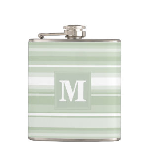 Monogram blek grönt rand fickplunta