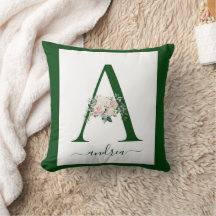 Monogram Blommig Bokstav A