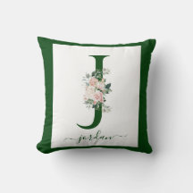 Monogram Blommig Bokstav J