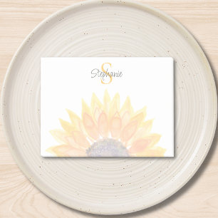 Monogram Blommig Post-it Block