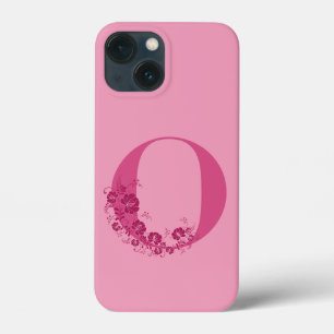 Monogram Blommigt Brev O iphone case