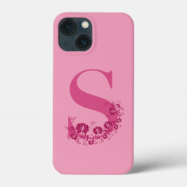 Monogram Blommigt Brev S iphone case