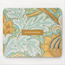 Monogram Blommigt Greenery Botanical Gult Grönt