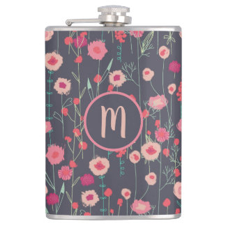 Monogram Blommigt Mörk Fickplunta