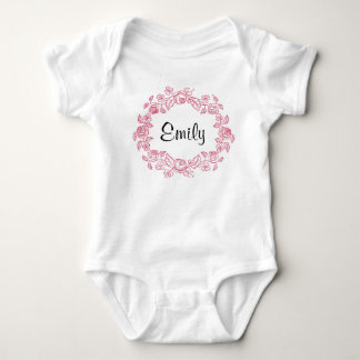 Monogram Blommigt Personlig T-shirt