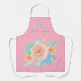 Monogram Blommigt Ro Rosa