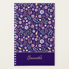 Monogram Blommigt Whimsical Boho Mönster Planner
