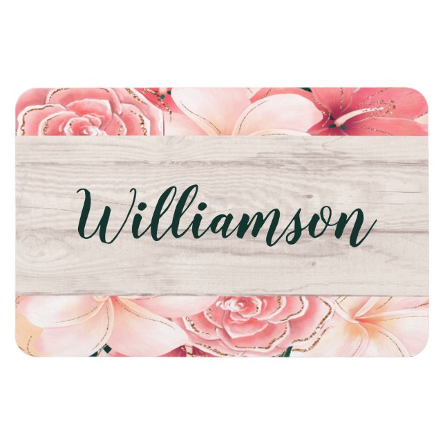 Monogram-blommor för återförening av kabindörrar magnet (Horisontell)