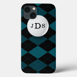 Monogram Blue Argyle, Golf Boll iPad Mini Case