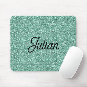 Monogram Blue glitter gnistra Musmatta