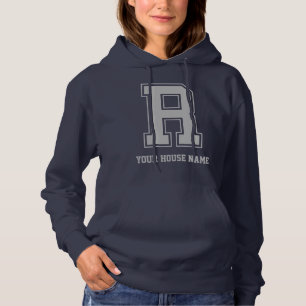 Monogram Blue Grått College House Initial R T Shirt