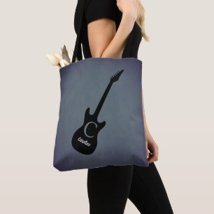Monogram Blue Grått Electric Guitar Tygkasse