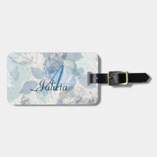 Monogram Blue Ro grunge Bagagebricka