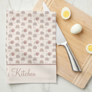 Monogram Boho Regnbåge Abstrakt Beige Krämfärgad R Kökshandduk