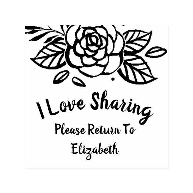 Monogram Bok Klubb Return Ro Lending Bibliotek Självfärgande Stämpel (Design)