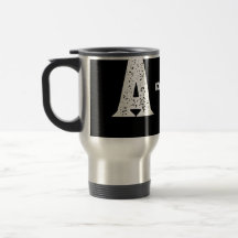 Monogram Bokstav A Anpassad Rostfritt Stål Resemug