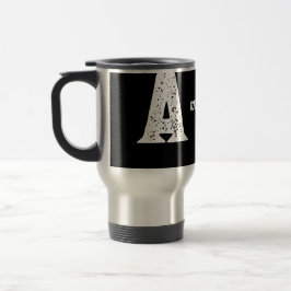 Monogram Bokstav A Anpassad Rostfritt Stål Resemug Resemugg