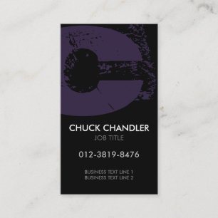 Monogram Bokstav C Affärs Kort