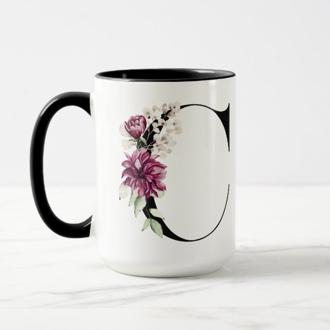 Monogram | Bokstav C Kaffe kopp (Vänster)
